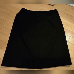 EUC wool A Line shirt In black